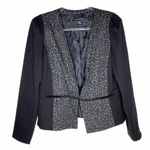 Cynthia Rowley Animal Print Jacket Blazer